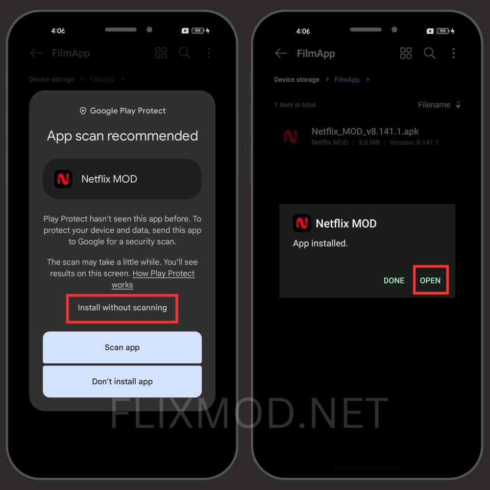 Install Netflix Mod APK